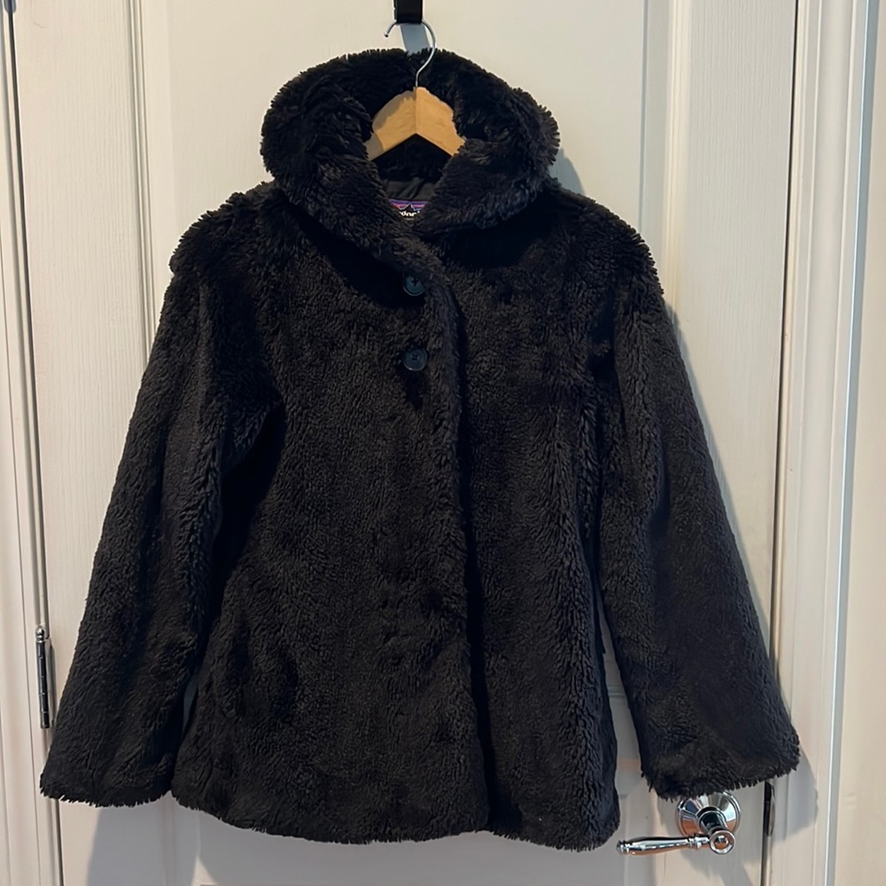 Girls Patagonia Pelage Faux Fur Coat